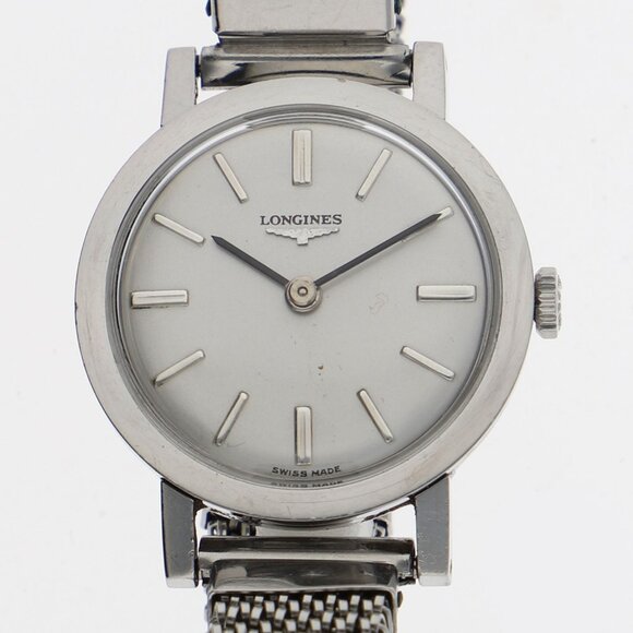 LONGINES Round 2 needles Silver SS MN - Picture 1 of 6